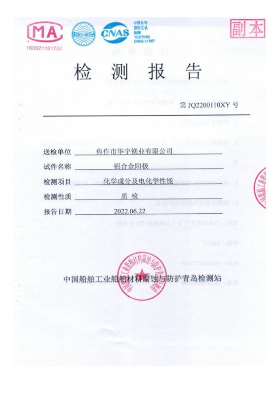 檢測報告